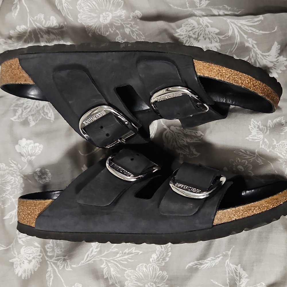 Birkenstock Black Double Buckle Sandals - Picture 5 of 6